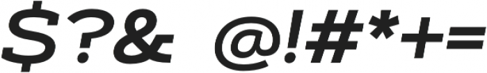 Artegra Slab Extended SemiBold Italic otf (600) Font OTHER CHARS