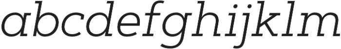 Artegra Slab Light Italic otf (300) Font LOWERCASE
