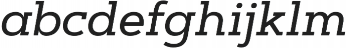 Artegra Slab Medium Italic otf (500) Font LOWERCASE
