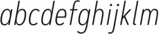 Artegra Soft Cn ExtraLight Italic otf (200) Font LOWERCASE