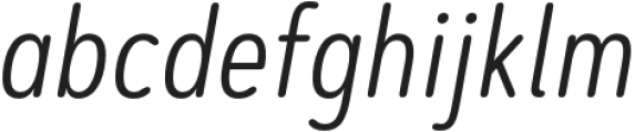 Artegra Soft Cn Light Italic otf (300) Font LOWERCASE