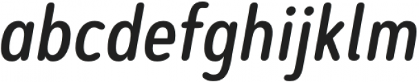 Artegra Soft Cn Medium Italic otf (500) Font LOWERCASE