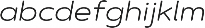 Artegra Soft Ex Light Italic otf (300) Font LOWERCASE