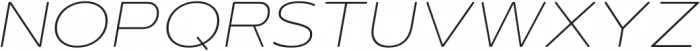 Artegra Soft Ex Thin Italic otf (100) Font UPPERCASE