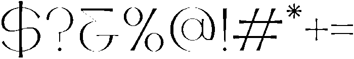 Artemis Regular otf (400) Font OTHER CHARS