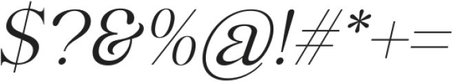 Arteta-Italic otf (400) Font OTHER CHARS