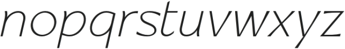 Artezy Thin Italic otf (100) Font LOWERCASE