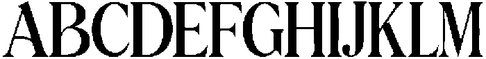 Arthivea Regular otf (400) Font UPPERCASE