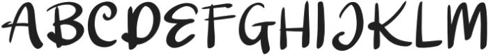 Arthur Handwriting Regular otf (400) Font UPPERCASE