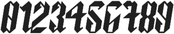 ArthurBlack Bold Italic otf (700) Font OTHER CHARS