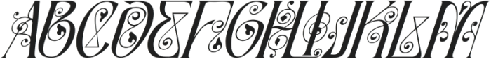 Article Master Italic otf (400) Font LOWERCASE