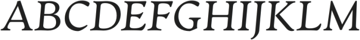 Artifex CF Regular Italic otf (400) Font UPPERCASE