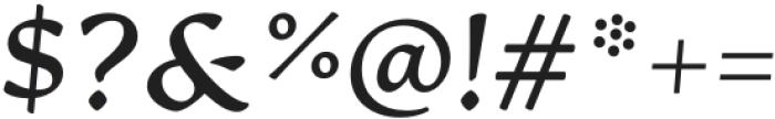 Artifex Hand CF Bold Italic otf (700) Font OTHER CHARS
