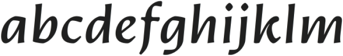 Artifex Hand CF Bold Italic otf (700) Font LOWERCASE