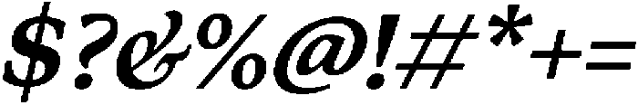 Artikan Bold Italic ttf (700) Font OTHER CHARS