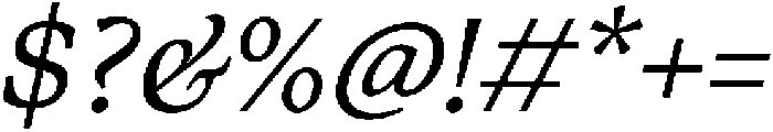 Artikan Italic ttf (400) Font OTHER CHARS