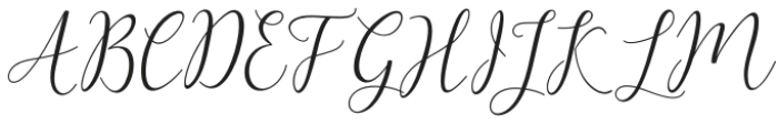 Artilla Script Regular otf (400) Font UPPERCASE