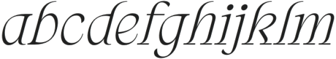 ArtisanParis-Italic otf (400) Font LOWERCASE