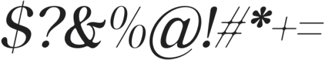 Artisandra-Italic otf (400) Font OTHER CHARS