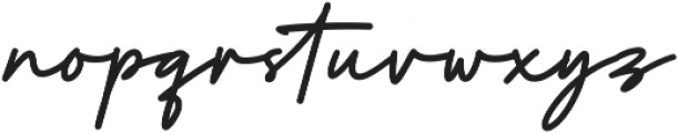 Artisoul Signature ttf (400) Font LOWERCASE