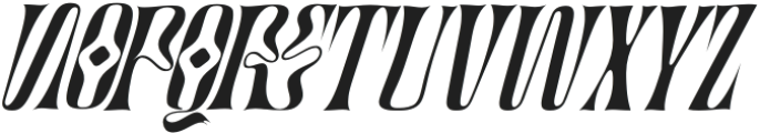 Artistic Condensed Italic otf (400) Font LOWERCASE