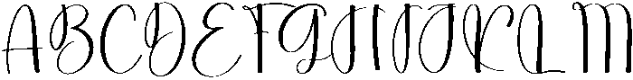 Artistic Script Regular otf (400) Font UPPERCASE