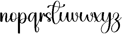 Artistic Script Regular otf (400) Font LOWERCASE