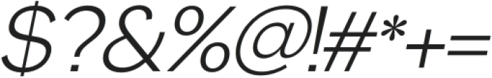 Artlab Light Italic otf (300) Font OTHER CHARS