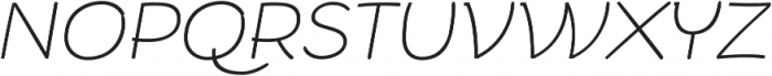 Arturo Thin Italic otf (100) Font UPPERCASE