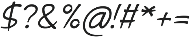 Aryianna Italic otf (400) Font OTHER CHARS