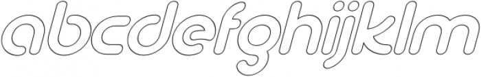 arematfontoutline-Italic otf (400) Font LOWERCASE