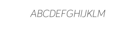 ARW Ega_Light_Italic.otf Font UPPERCASE