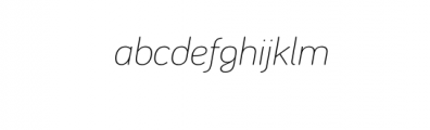 ARW Ega_Light_Italic.otf Font LOWERCASE