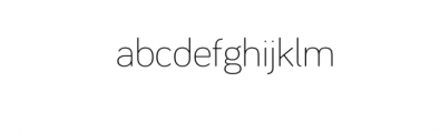 ARW Ega_Light.otf Font LOWERCASE