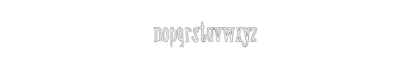 Arktivity Outline.ttf Font LOWERCASE