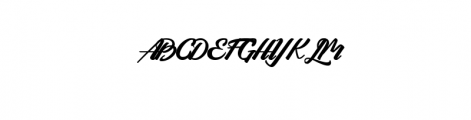 Arlen Script.ttf Font UPPERCASE