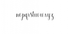 Armadilla.otf Font LOWERCASE