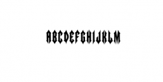 Arrowman Font LOWERCASE