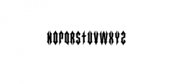 Arrowman Font LOWERCASE