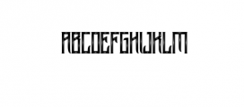 Arsenic.otf Font UPPERCASE