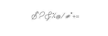 Arzeti Script.ttf Font OTHER CHARS