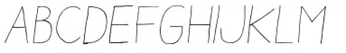 Aracne Light Italic Font UPPERCASE