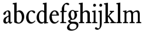 Aragon Condensed Regular Font LOWERCASE