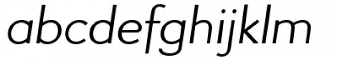 Aramis Semi Light Italic Font LOWERCASE