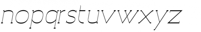 Archivio Italic Slab Inverted 400 Font LOWERCASE