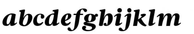 Argent Extra Bold Italic Font LOWERCASE