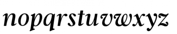 Argent Regular Italic Font LOWERCASE