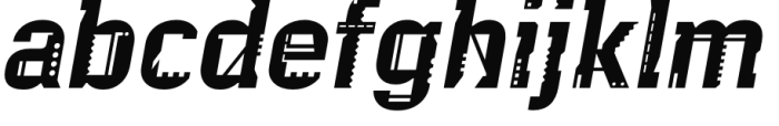 Argot Machine Italic Font LOWERCASE