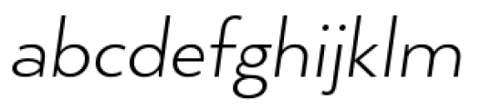 Arquitecta Standard Light Italic Font LOWERCASE
