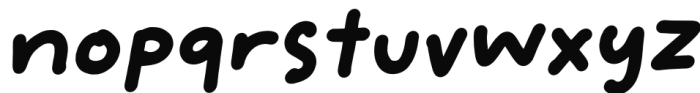 Art School Dropout Italic Font LOWERCASE